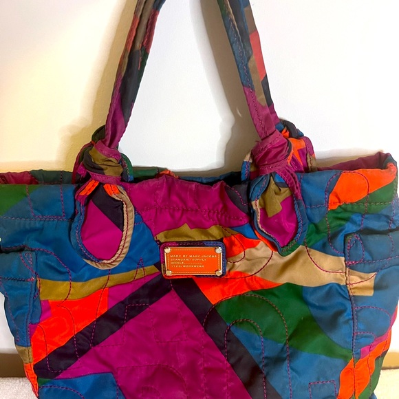 Marc Jacobs Handbags - Marc Jacobs Multicolor Quilted Shoulder Bag - Magenta, Blue, Green, Orange, Tan